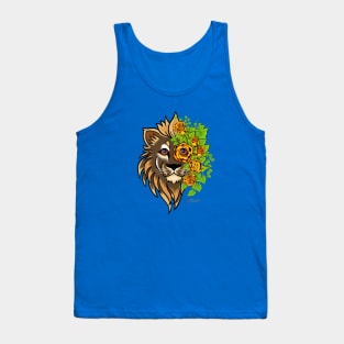 Lion with Roses Tank Top